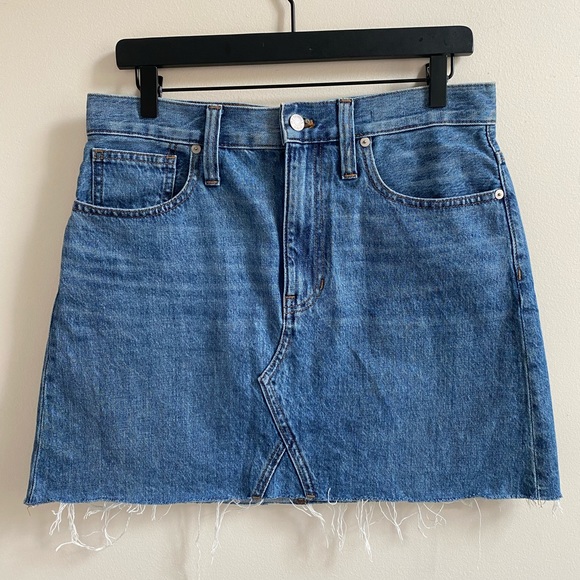 Madewell Rigid A-Line Mini Skirt - Picture 3 of 8